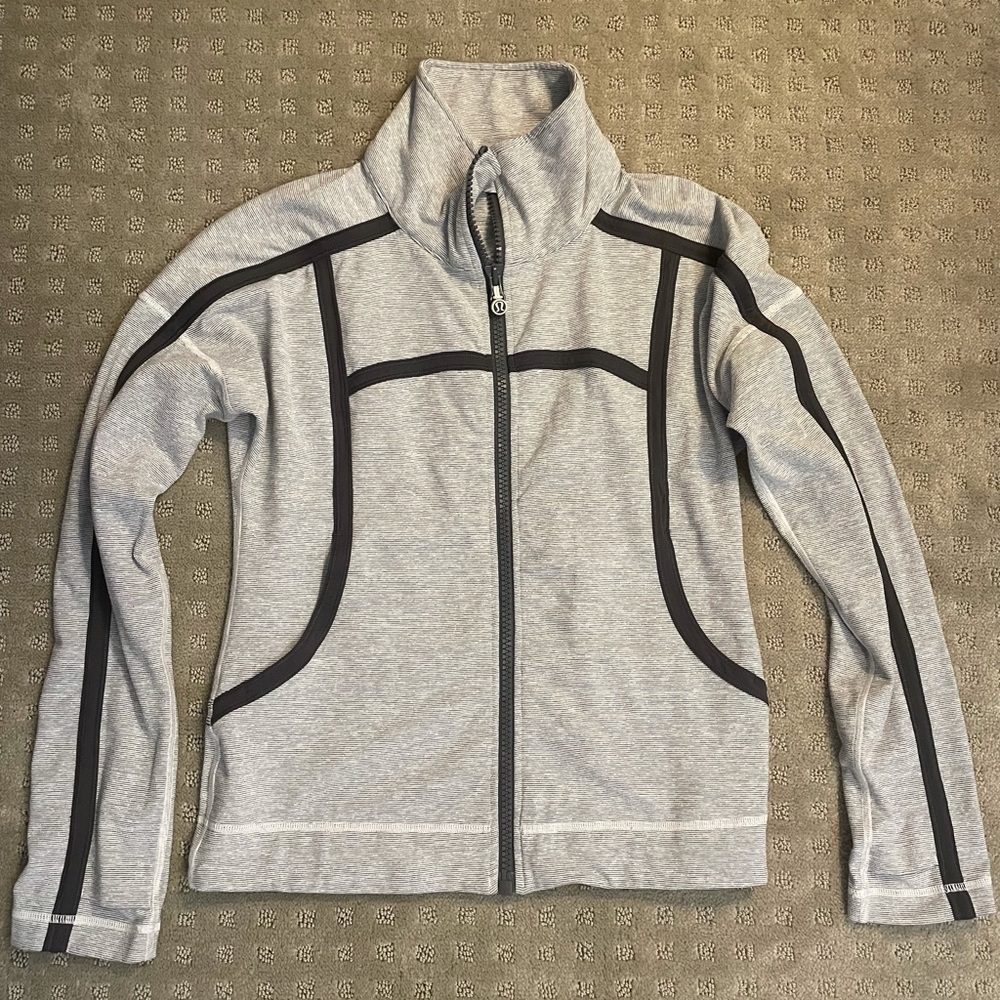 Lululemon Define jacket gray striped